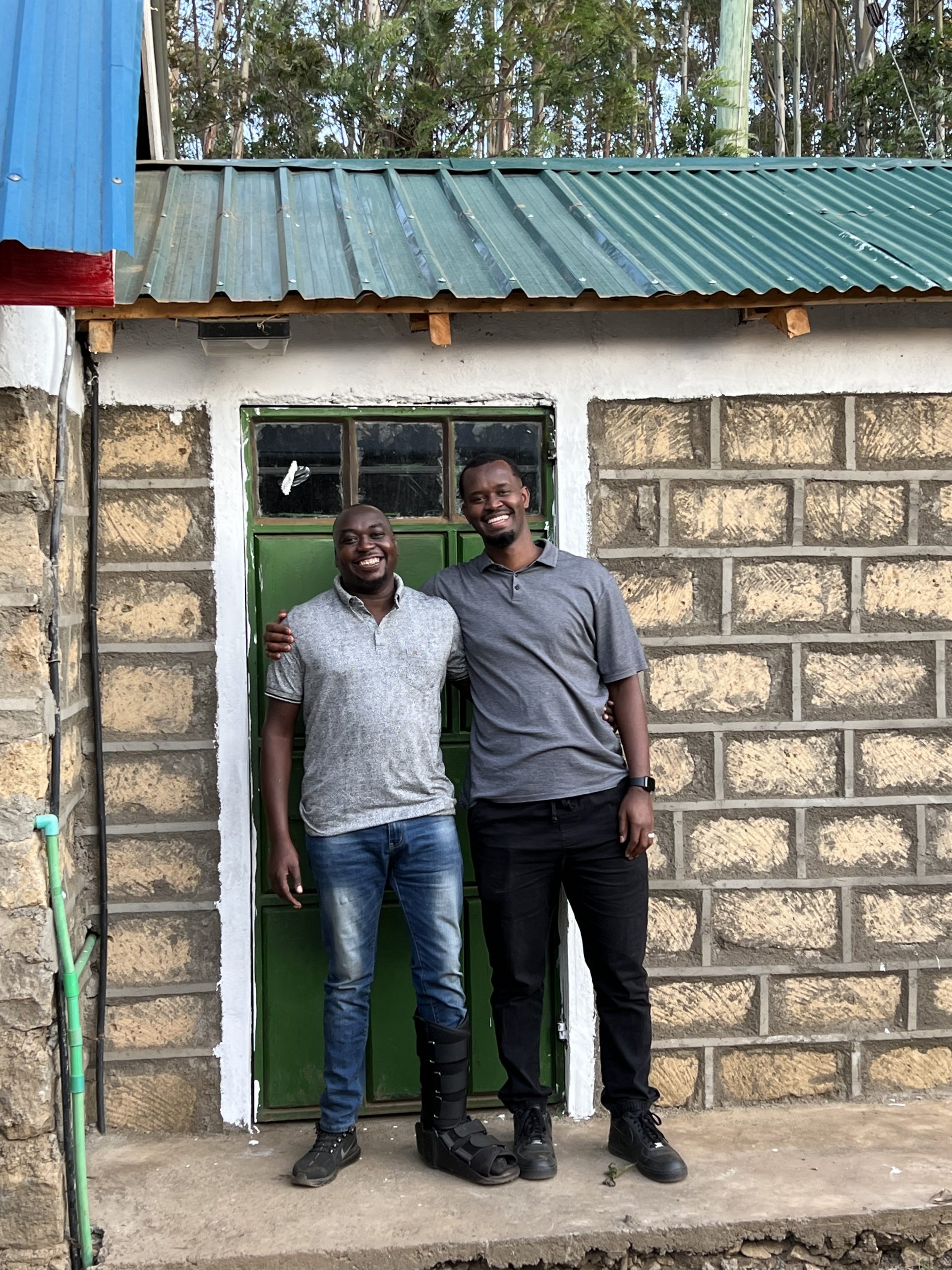 Zack is one of our partners in Kenya, standing with our US based staff and programs coordinator, Bikonzi.